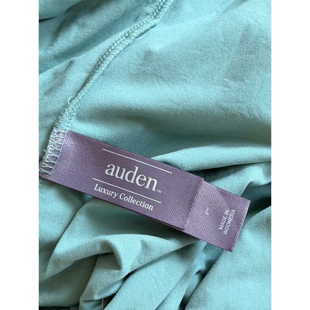 Auden Luxury Collection Womens Scoop Neck Bodysuit Teal Blue Size Large L - Picture 5 of 5